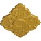 Ekena Millwork Piedmont Ceiling Medallion, Hand-Painted Iridescent Gold, 37"W x 26"H x 1 3/8"P CM37X26PEIGS - alternate 3